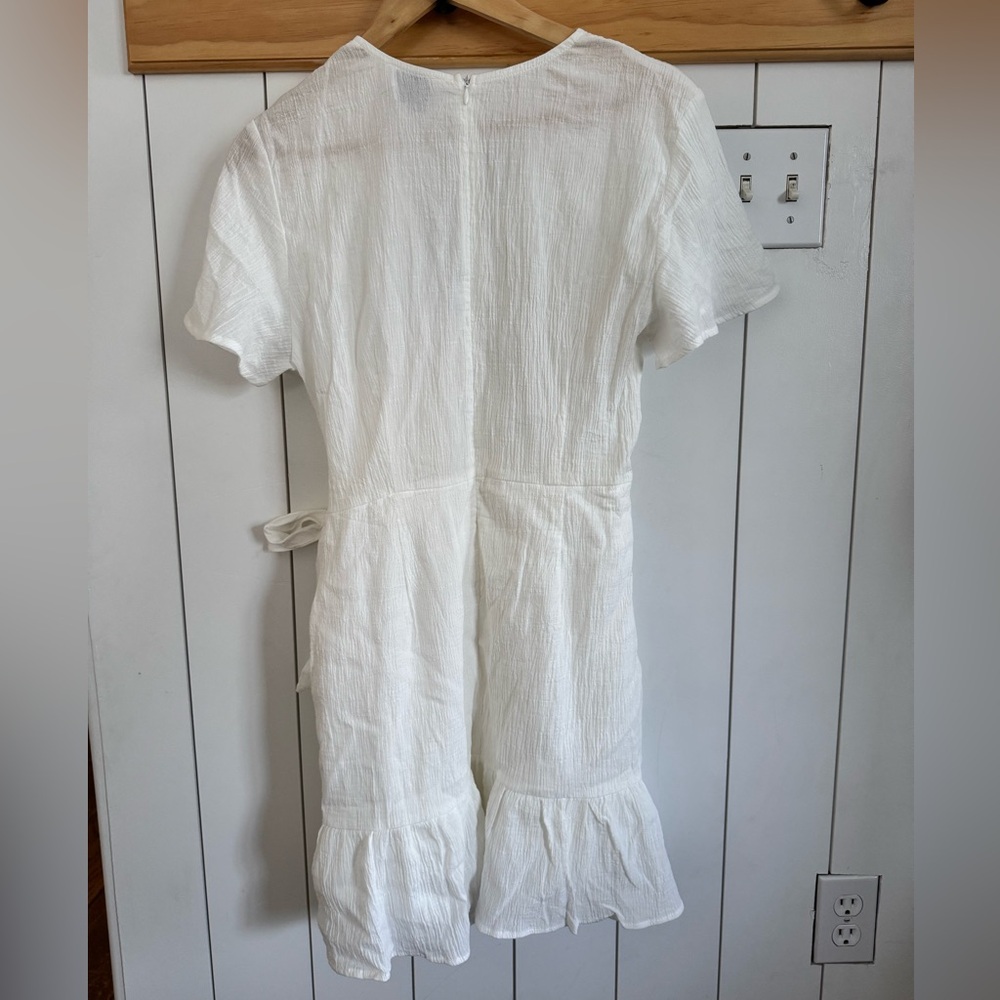 NWT Princess Polly Asymmetrical Gauze Ruffle Wrap Dress Women’s size 10 - Picture 5 of 6